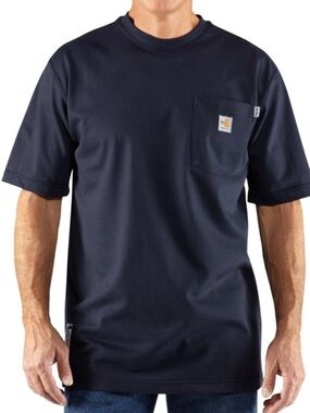 Carhartt Navy Blue FR Shirt XL Men’s Fire Resistant
